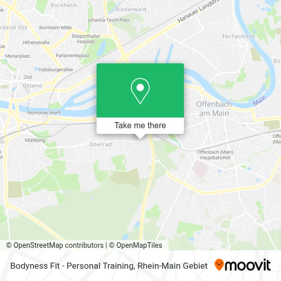 Bodyness Fit - Personal Training map