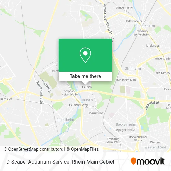 D-Scape, Aquarium Service map