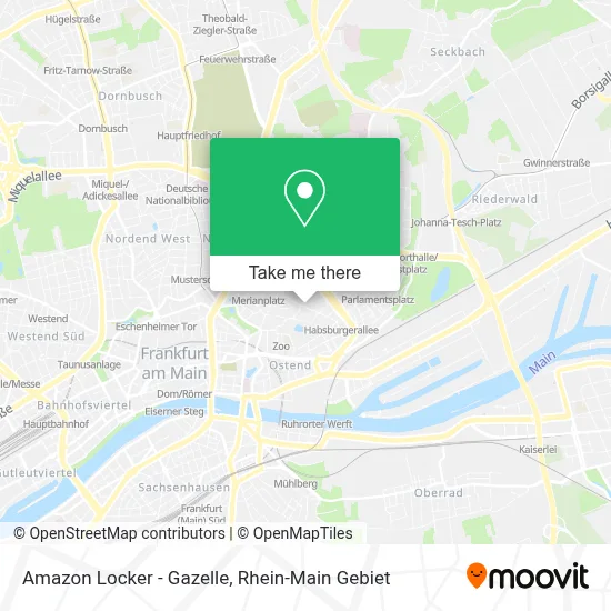 Amazon Locker - Gazelle map