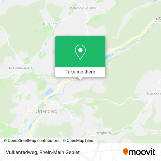 Vulkanradweg map