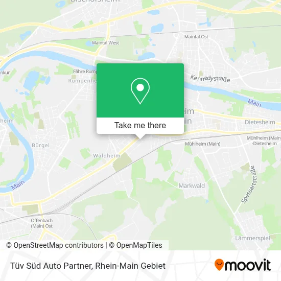 Tüv Süd Auto Partner map