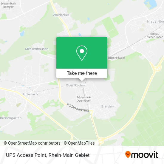 Ups Access Point map