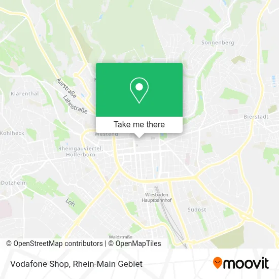 Vodafone Shop map