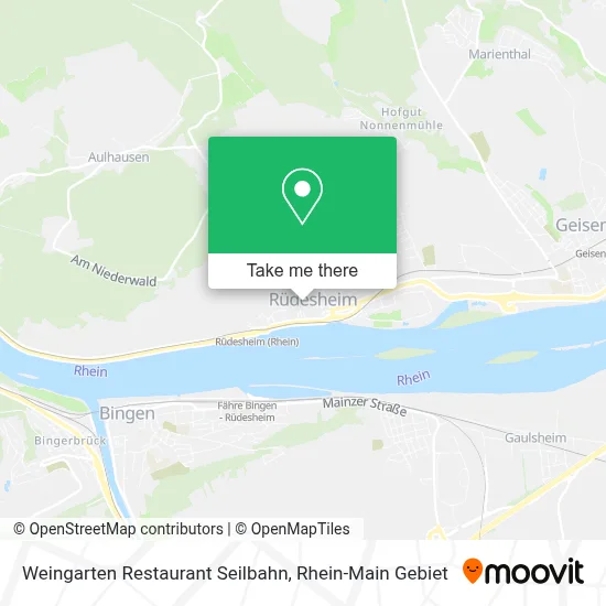Weingarten Restaurant Seilbahn map