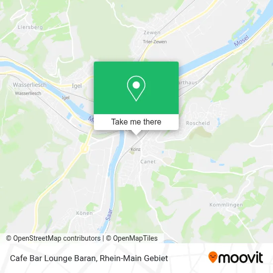 Cafe Bar Lounge Baran map