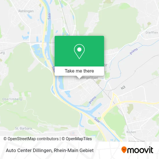 Auto Center Dillingen map