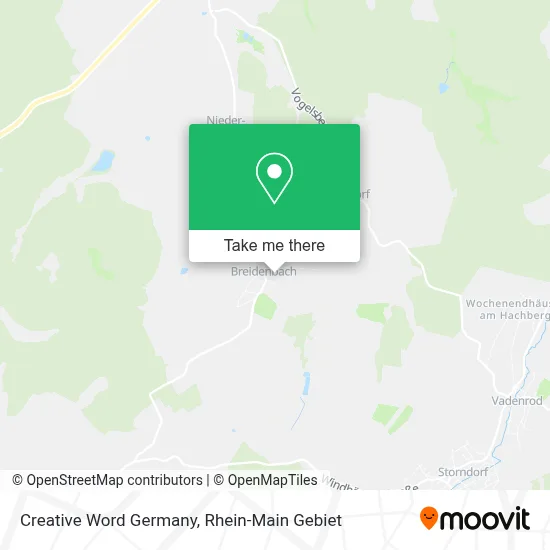 Creative Word Germany map