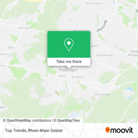 Top Trends map