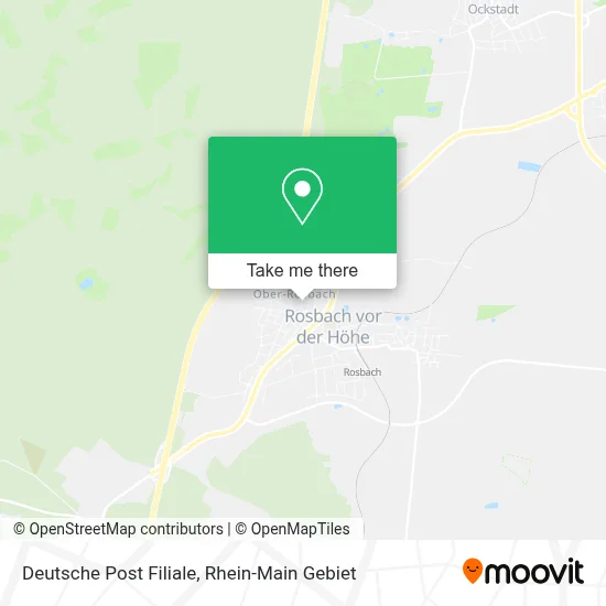 Deutsche Post Filiale map