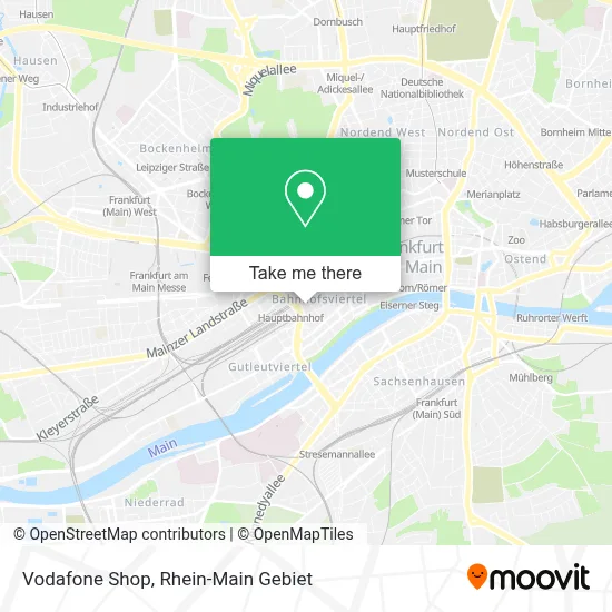 Vodafone Shop map