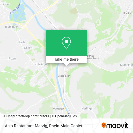 Asia Restaurant Merzig map