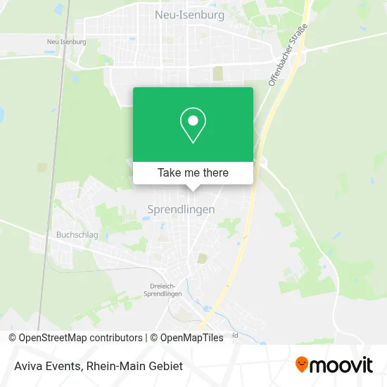 Aviva Events map