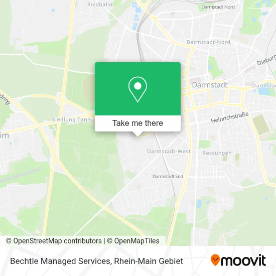 Bechtle Managed Services map