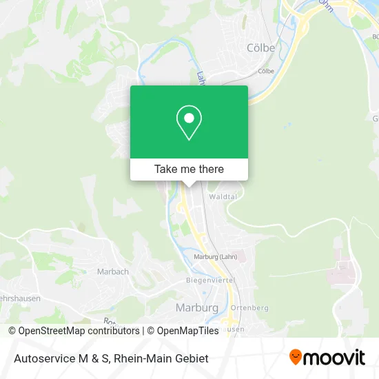 Autoservice M & S map