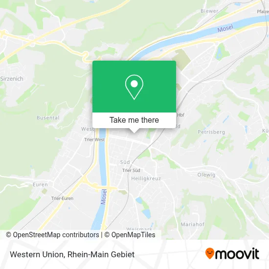 Western Union map