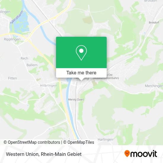 Western Union map