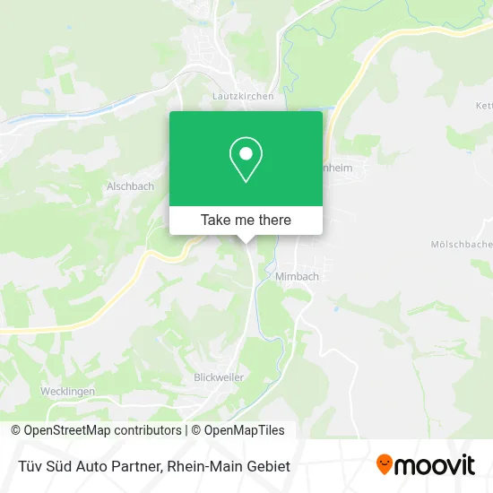 Tüv Süd Auto Partner map