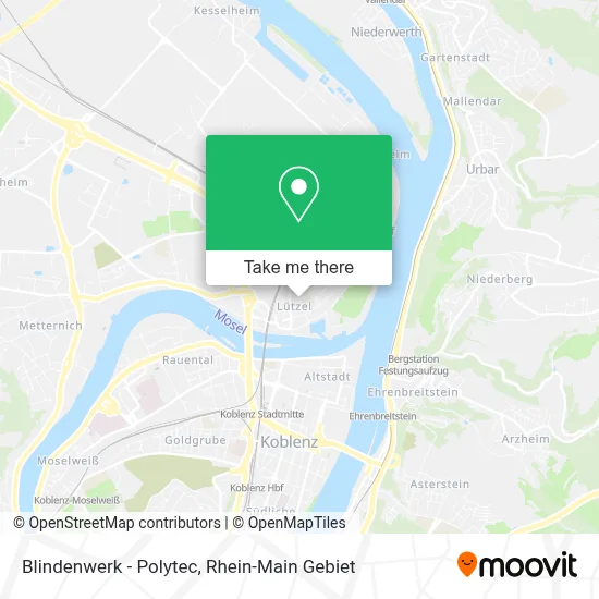 Blindenwerk - Polytec map