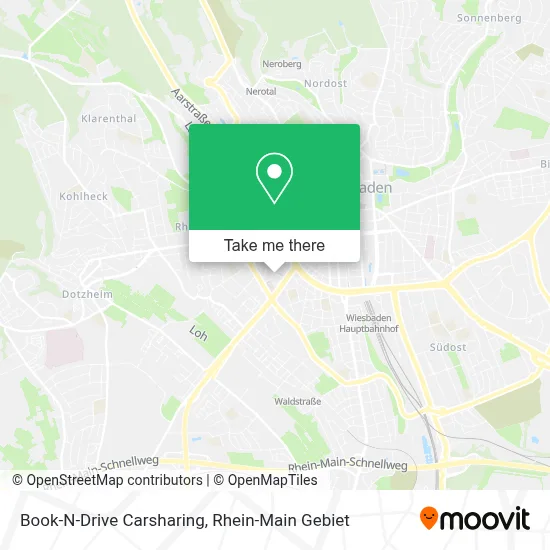 Book-N-Drive Carsharing map