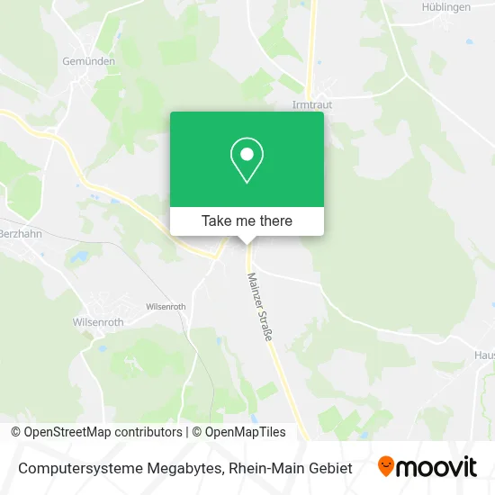 Computersysteme Megabytes map