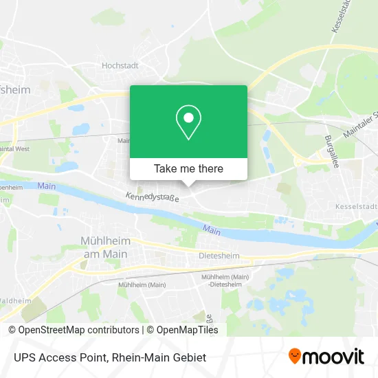 Ups Access Point map