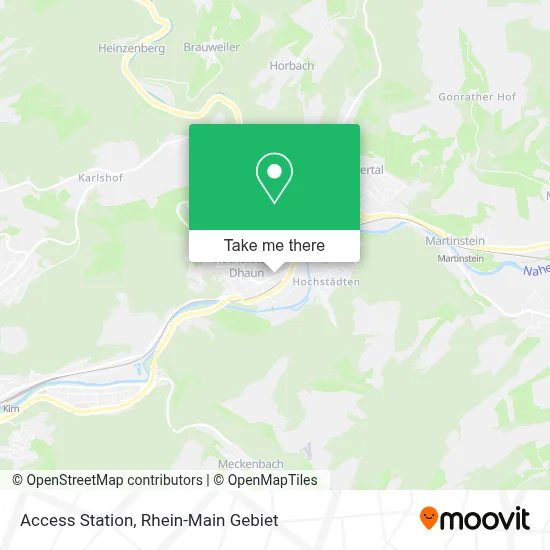 Access Station map