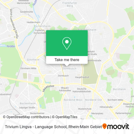 Trivium Lingva - Language School map