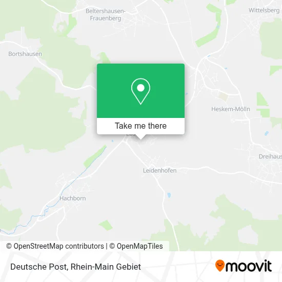 Deutsche Post map