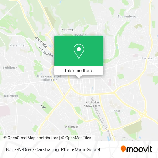 Book-N-Drive Carsharing map