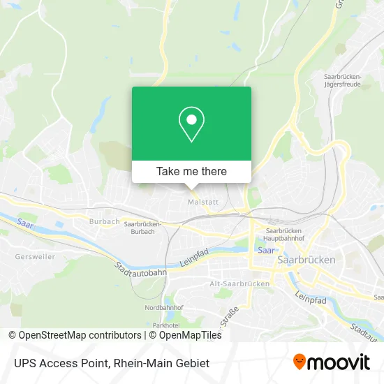 Ups Access Point map
