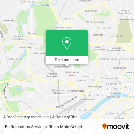 Bs Relocation Services map