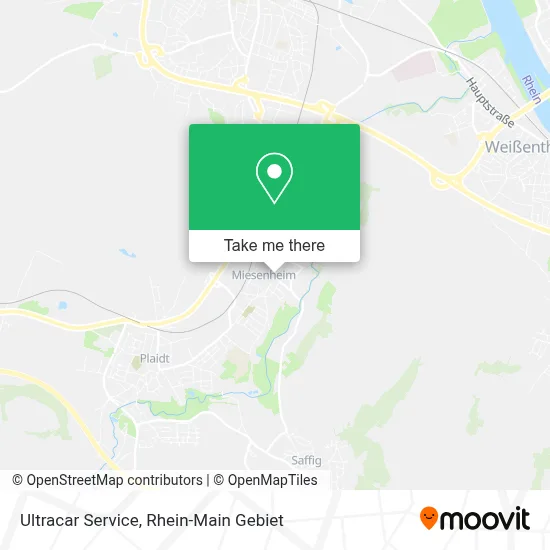 Ultracar Service map