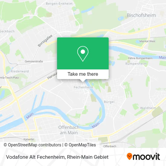 Vodafone Alt Fechenheim map