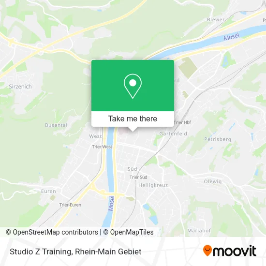 Studio Z Training map