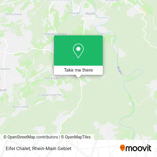 Eifel Chalet map