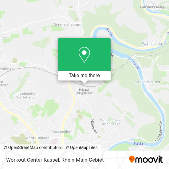 Workout Center Kassel map