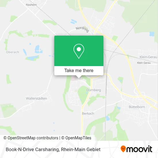 Book-N-Drive Carsharing map