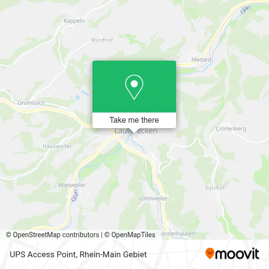 Ups Access Point map