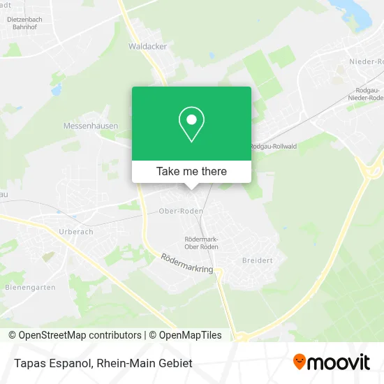 Tapas Espanol map