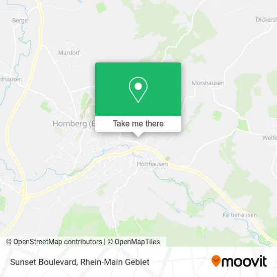 Sunset Boulevard map