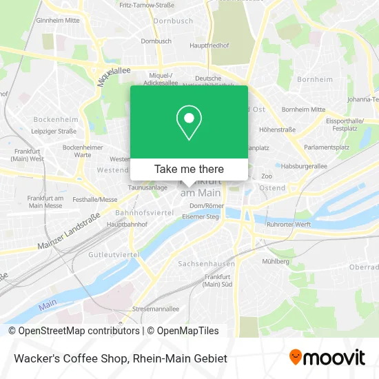 Wacker's Coffee Shop map