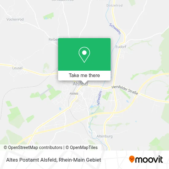Altes Postamt Alsfeld map