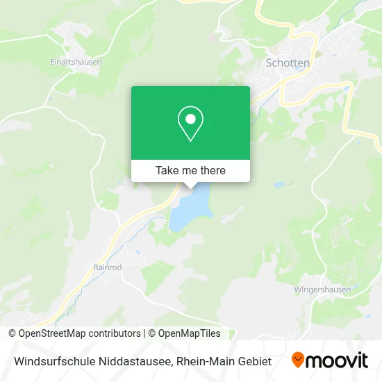 Windsurfschule Niddastausee map