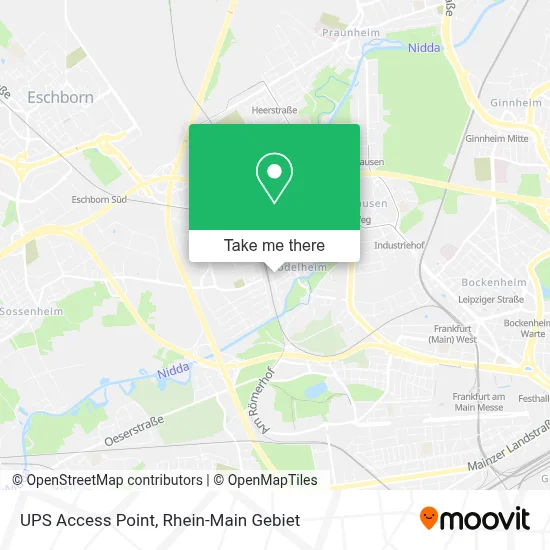 Ups Access Point map