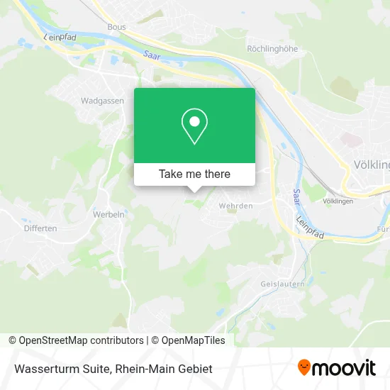 Wasserturm Suite map