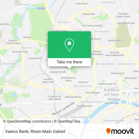 Valens Bank map