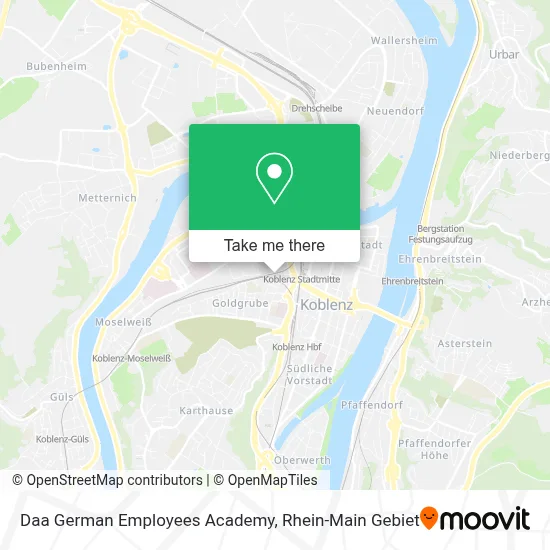 Daa German Employees Academy map