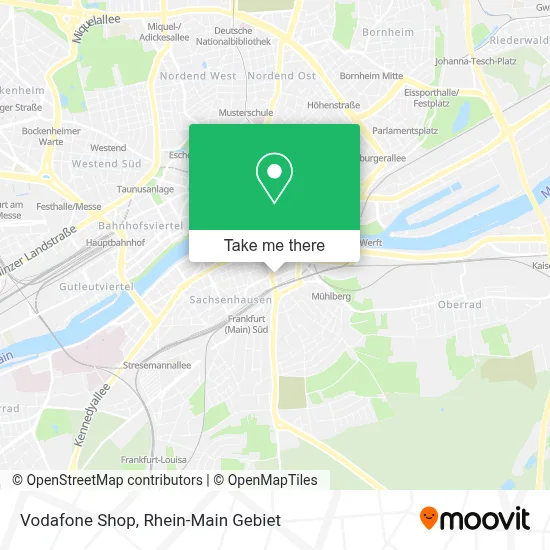 Vodafone Shop map
