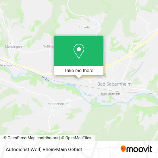 Autodienst Wolf map