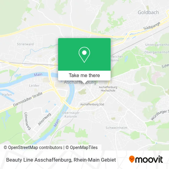 Beauty Line Asschaffenburg map